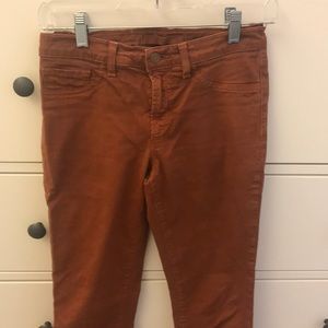 J.Brand Burnt Orange skinny jeans